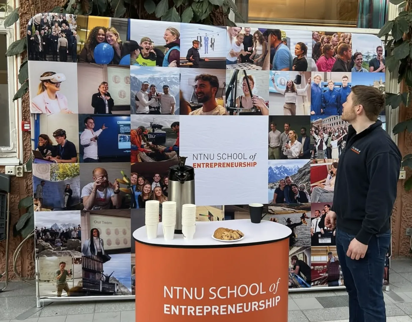 Stand for NTNU School of Entrepreneurship på Fram